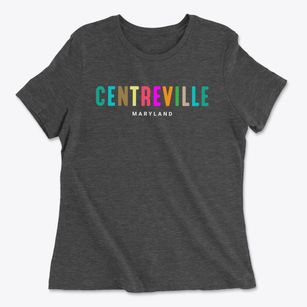 Centreville Maryland Color Pop Women's Cotton T-Shirt