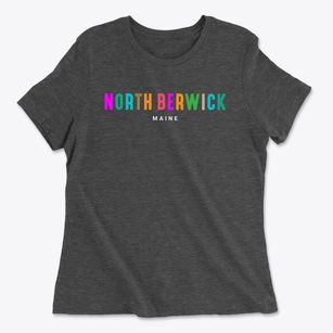 North Berwick Maine Color Pop Women's Cotton T-Shirt