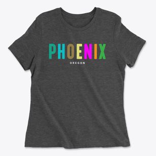 Phoenix Oregon Color Pop Women's Cotton T-Shirt