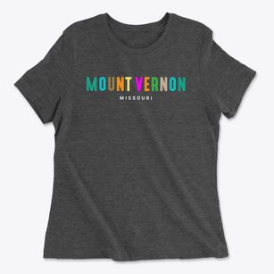 Mount Vernon Missouri Color Pop Women's Cotton T-Shirt