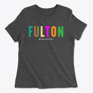 Fulton Mississippi Color Pop Women's Cotton T-Shirt