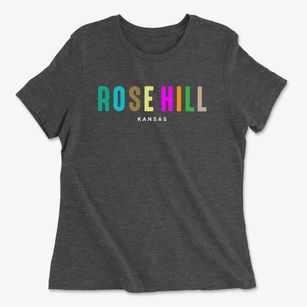 Rose Hill Kansas Color Pop Women's Cotton T-Shirt