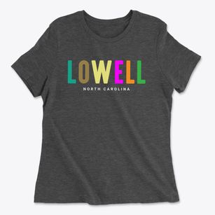 Lowell North Carolina Color Pop Women's Cotton T-Shirt
