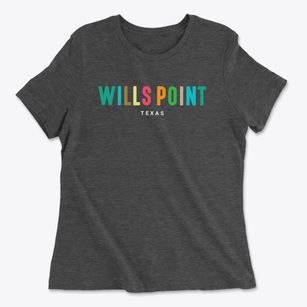 Wills Point Texas Color Pop Women's Cotton T-Shirt