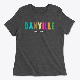Danville California Color Pop Women's Cotton T-Shirt