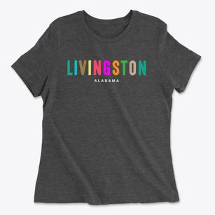 Livingston Alabama Color Pop Women's Cotton T-Shirt