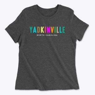 Yadkinville North Carolina Color Pop Women's Cotton T-Shirt