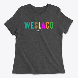 Weslaco Texas Color Pop Women's Cotton T-Shirt