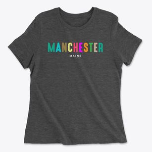 Manchester Maine Color Pop Women's Cotton T-Shirt