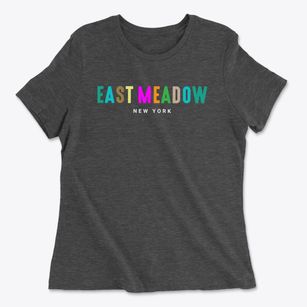 East Meadow New York Color Pop Women's Cotton T-Shirt