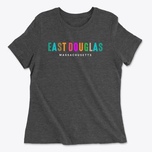 East Douglas Massachusetts Color Pop Women's Cotton T-Shirt