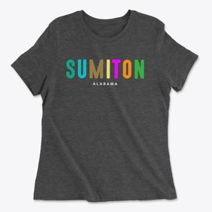 Sumiton Alabama Color Pop Women's Cotton T-Shirt