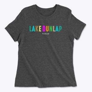 Lake Dunlap Texas Color Pop Women's Cotton T-Shirt
