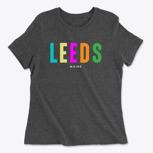 Leeds Maine Color Pop Women's Cotton T-Shirt