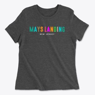 Mays Landing New Jersey Color Pop Women's Cotton T-Shirt