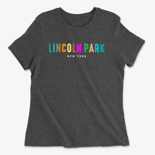 Lincoln Park New York Color Pop Women's Cotton T-Shirt