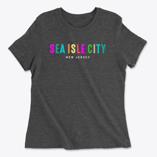 Sea Isle City New Jersey Color Pop Women's Cotton T-Shirt
