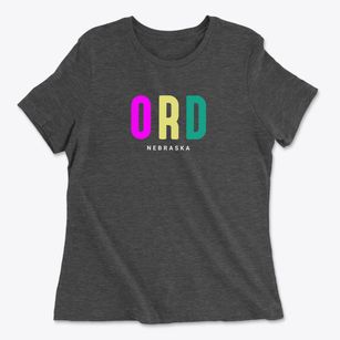 Ord Nebraska Color Pop Women's Cotton T-Shirt