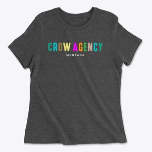 Crow Agency Montana Color Pop Women's Cotton T-Shirt