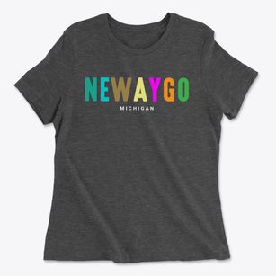 Newaygo Michigan Color Pop Women's Cotton T-Shirt