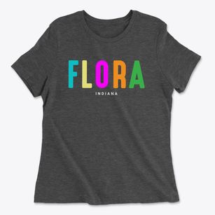 Flora Indiana Color Pop Women's Cotton T-Shirt