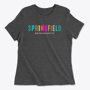 Springfield Massachusetts Color Pop Women's Cotton T-Shirt