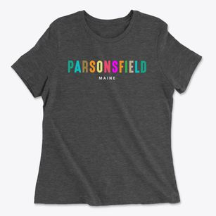 Parsonsfield Maine Color Pop Women's Cotton T-Shirt