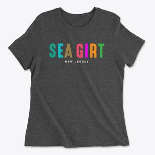Sea Girt New Jersey Color Pop Women's Cotton T-Shirt