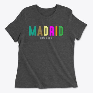 Madrid New York Color Pop Women's Cotton T-Shirt