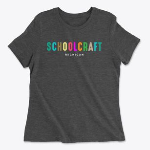 Schoolcraft Michigan Color Pop Women's Cotton T-Shirt
