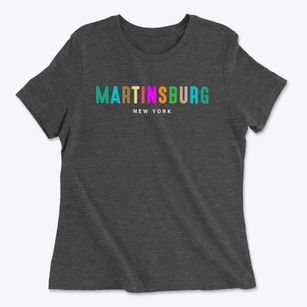 Martinsburg New York Color Pop Women's Cotton T-Shirt