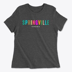 Springville Virginia Color Pop Women's Cotton T-Shirt