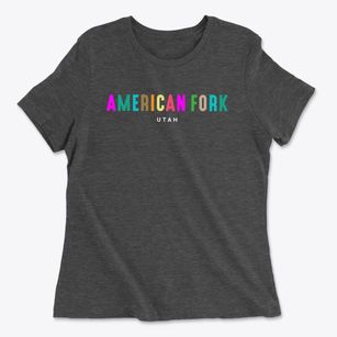 American Fork Utah Color Pop Women's Cotton T-Shirt