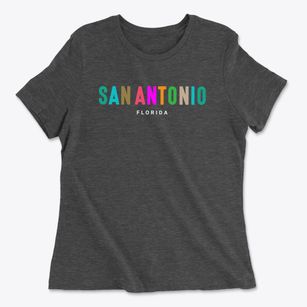 San Antonio Florida Color Pop Women's Cotton T-Shirt