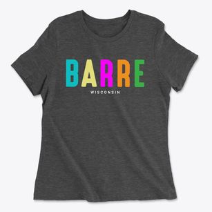 Barre Wisconsin Color Pop Women's Cotton T-Shirt