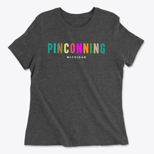 Pinconning Michigan Color Pop Women's Cotton T-Shirt