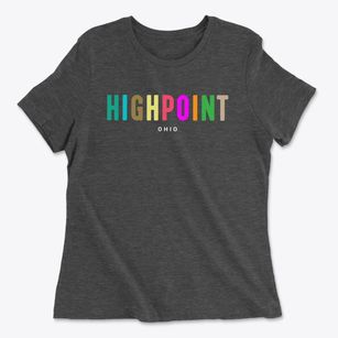 Highpoint Ohio Color Pop Women's Cotton T-Shirt
