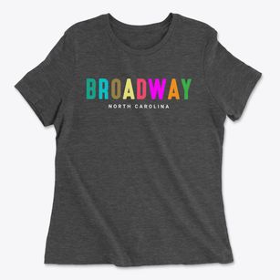 Broadway North Carolina Color Pop Women's Cotton T-Shirt