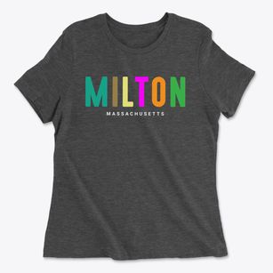 Milton Massachusetts Color Pop Women's Cotton T-Shirt