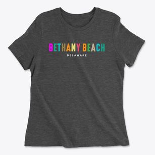 Bethany Beach Delaware Color Pop Women's Cotton T-Shirt