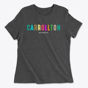Carrollton Georgia Color Pop Women's Cotton T-Shirt