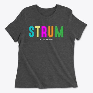 Strum Wisconsin Color Pop Women's Cotton T-Shirt