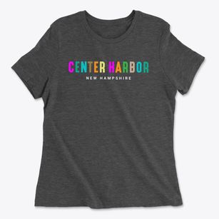 Center Harbor New Hampshire Color Pop Women's Cotton T-Shirt
