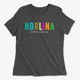 Norlina North Carolina Color Pop Women's Cotton T-Shirt