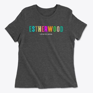Estherwood Louisiana Color Pop Women's Cotton T-Shirt