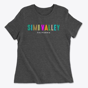 Simi Valley California Color Pop Women's Cotton T-Shirt