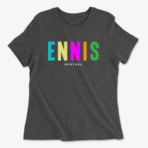 Ennis Montana Color Pop Women's Cotton T-Shirt