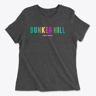 Bunker Hill Indiana Color Pop Women's Cotton T-Shirt