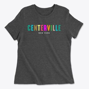 Centerville New York Color Pop Women's Cotton T-Shirt