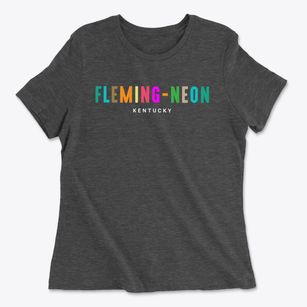 Fleming-neon Kentucky Color Pop Women's Cotton T-Shirt